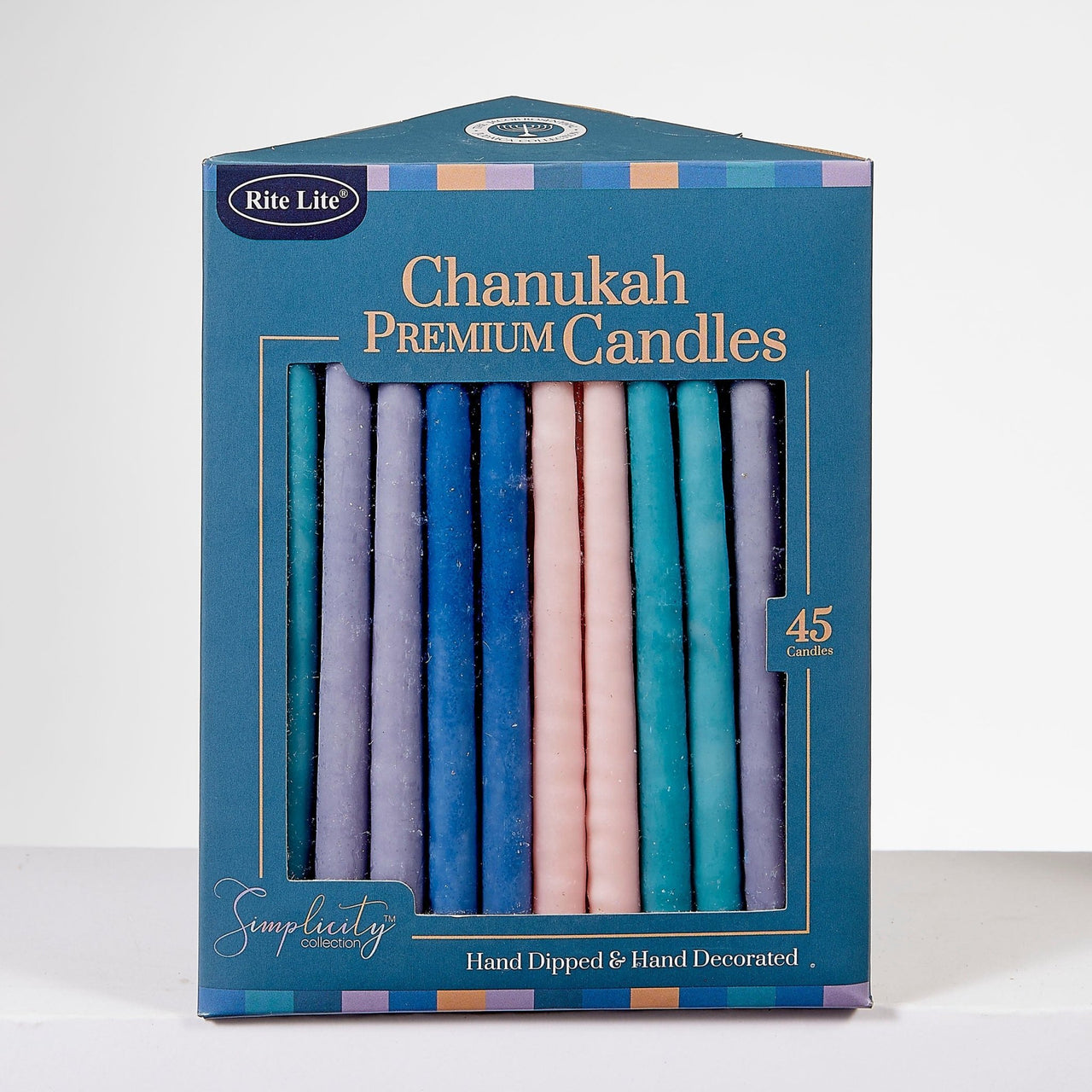 Rite Lite - Deluxe Hanukkah Candles - Simple Colors - ModernTribe