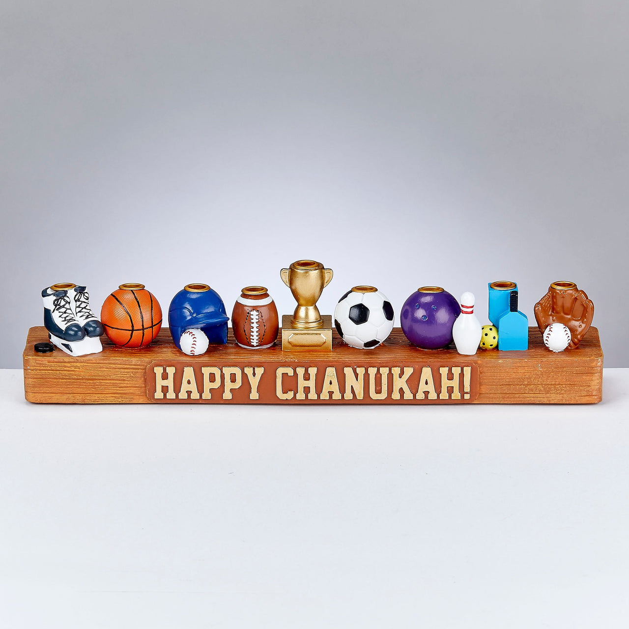 Rite Lite Menorahs Sports Hand-Painted Menorah