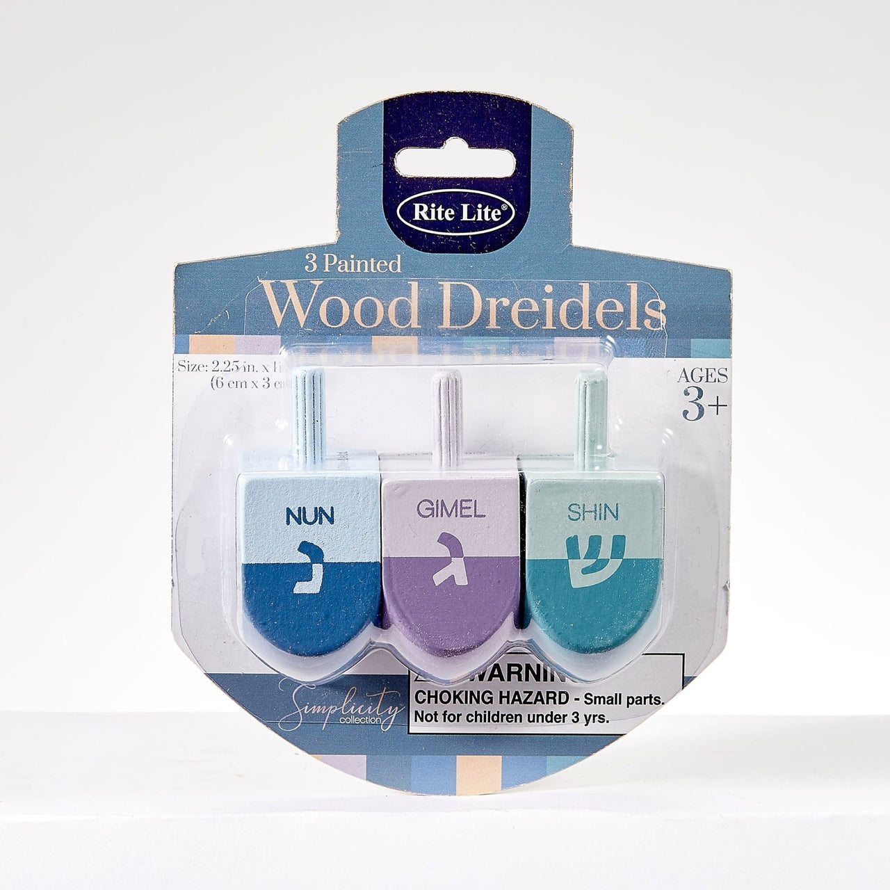 Rite Lite - Large Colorblock Wooden Dreidels in Pastel Colors - ModernTribe