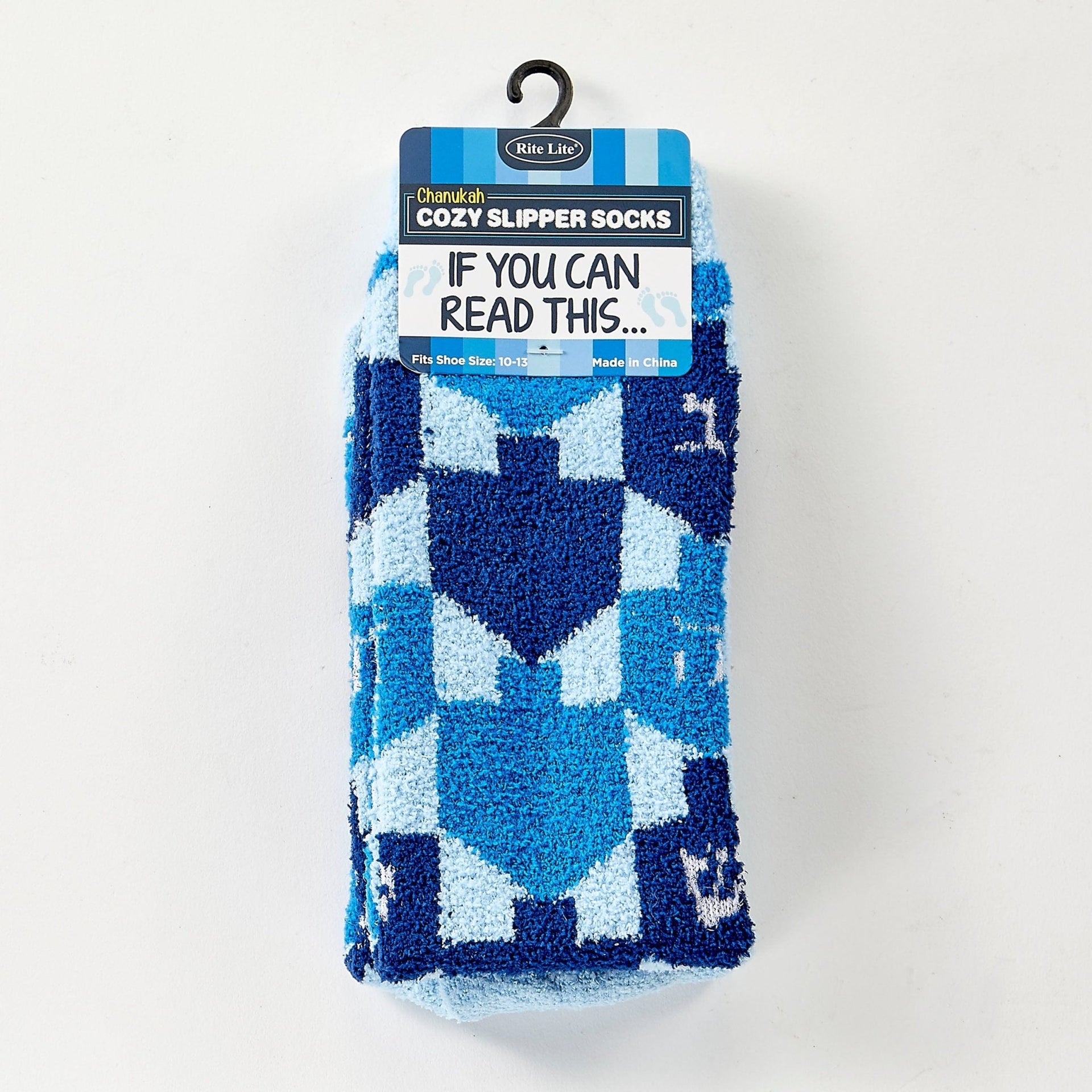Rite Lite - Cozy Slipper Dreidel Socks, Adult - ModernTribe