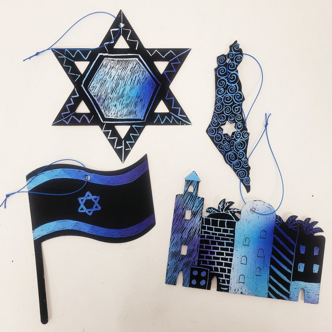 Rite Lite - Israel Scratch Art - ModernTribe
