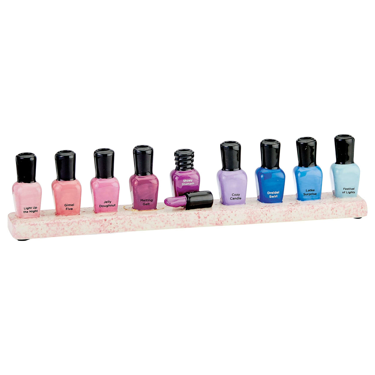 Rite Lite Menorahs Hand-Painted Ceramic Nail Polish Menorah