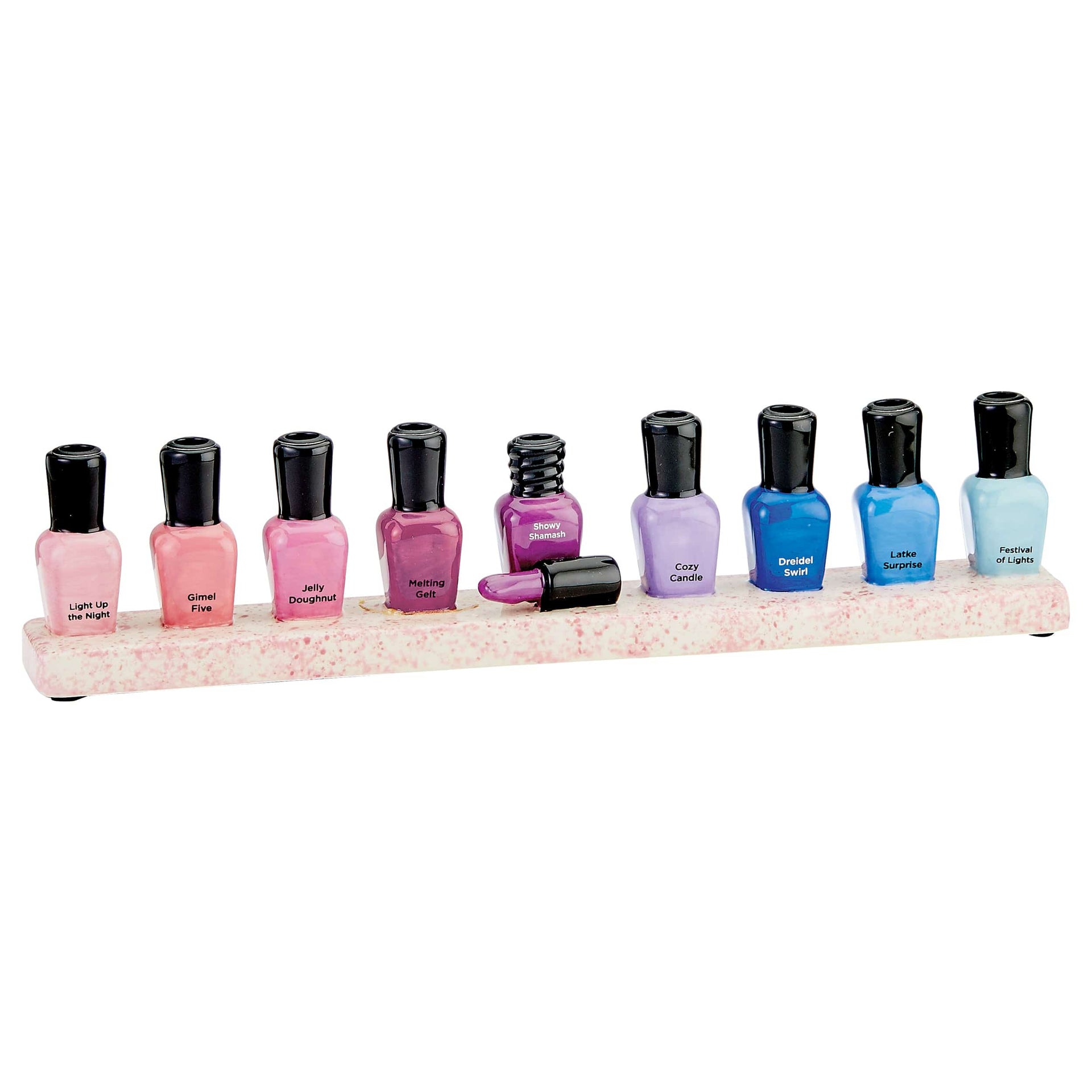 Rite Lite Menorahs Hand-Painted Ceramic Nail Polish Menorah