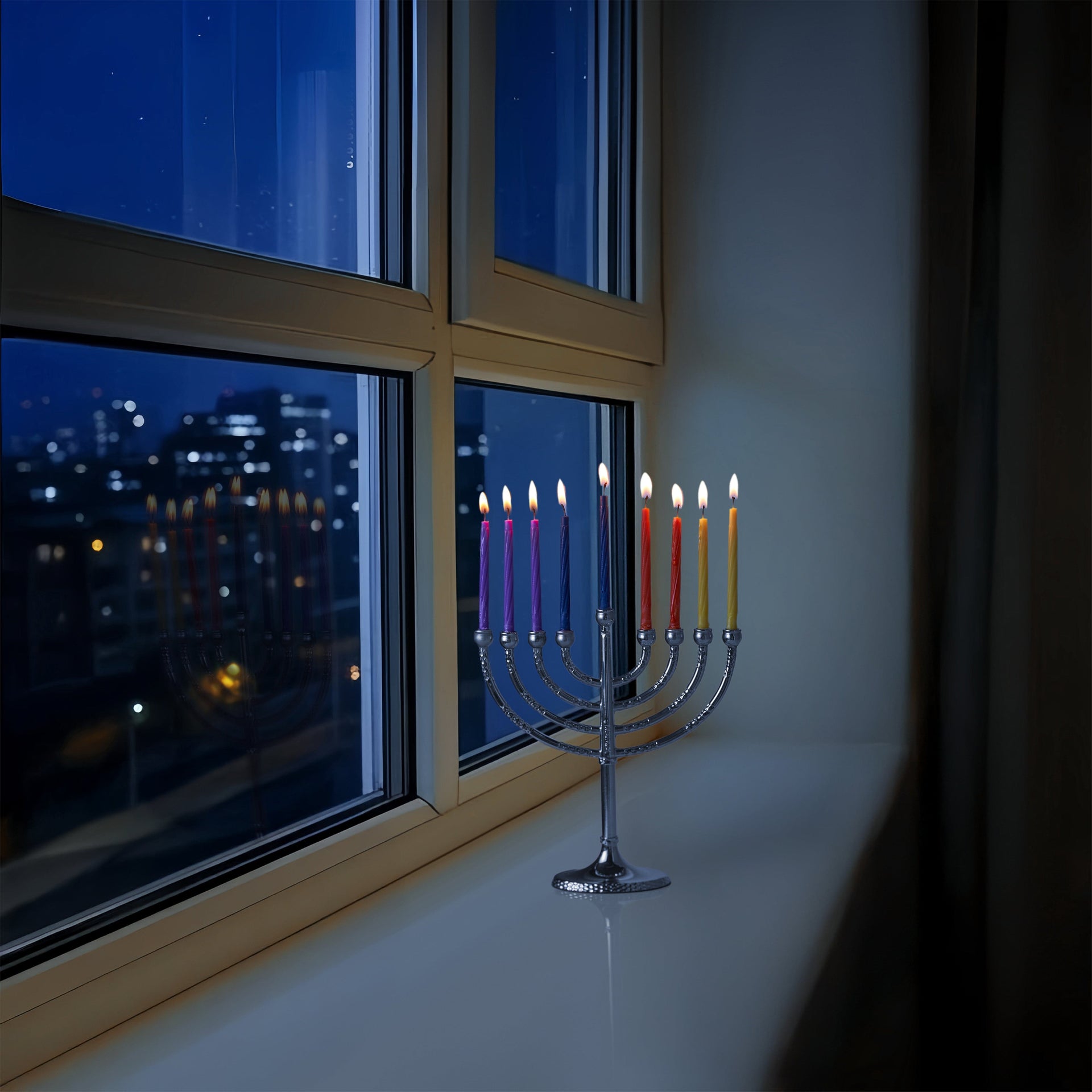 Rite Lite Hanukkah Candles Classic Multicolored Hanukkah Candles