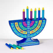 Rite Lite Toys Mini Wood Menorah With Removable Wooden Candles