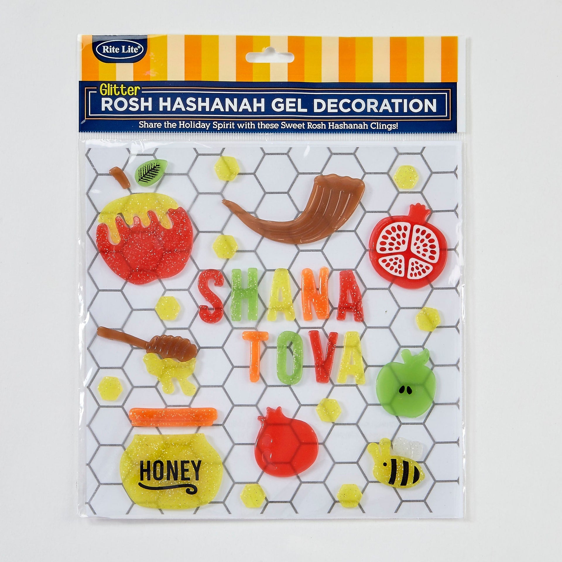 Rite Lite Decorations Rosh Hashanah Window Gel Decorations