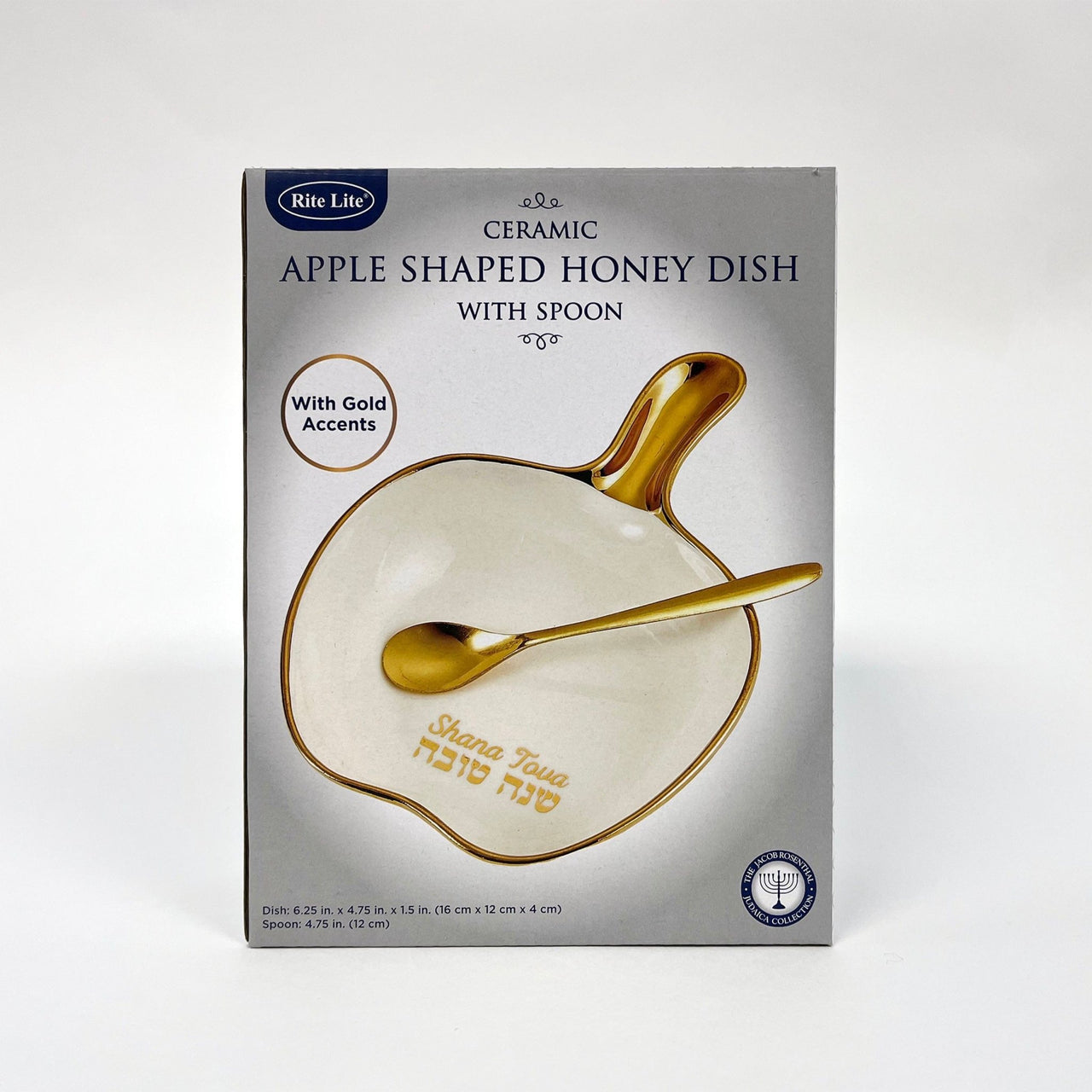 Rite Lite - Apple Shaped Ceramic Honey Dish With Spoon - ModernTribe