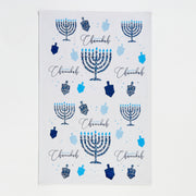 Rite Lite Tea Towels Menorah and Dreidel Mosaic Kitchen Towel