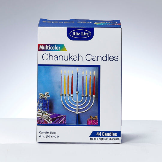 Classic Multicolored Hanukkah Candles