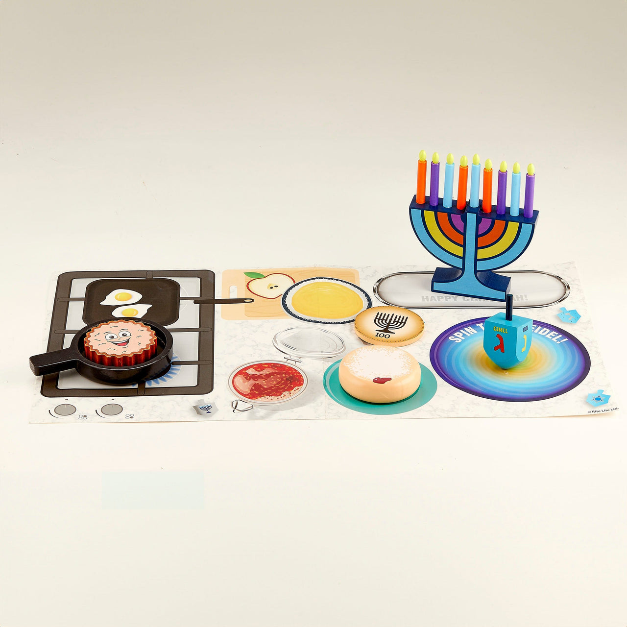 Rite Lite Toys Deluxe Wood Hanukkah Play Set