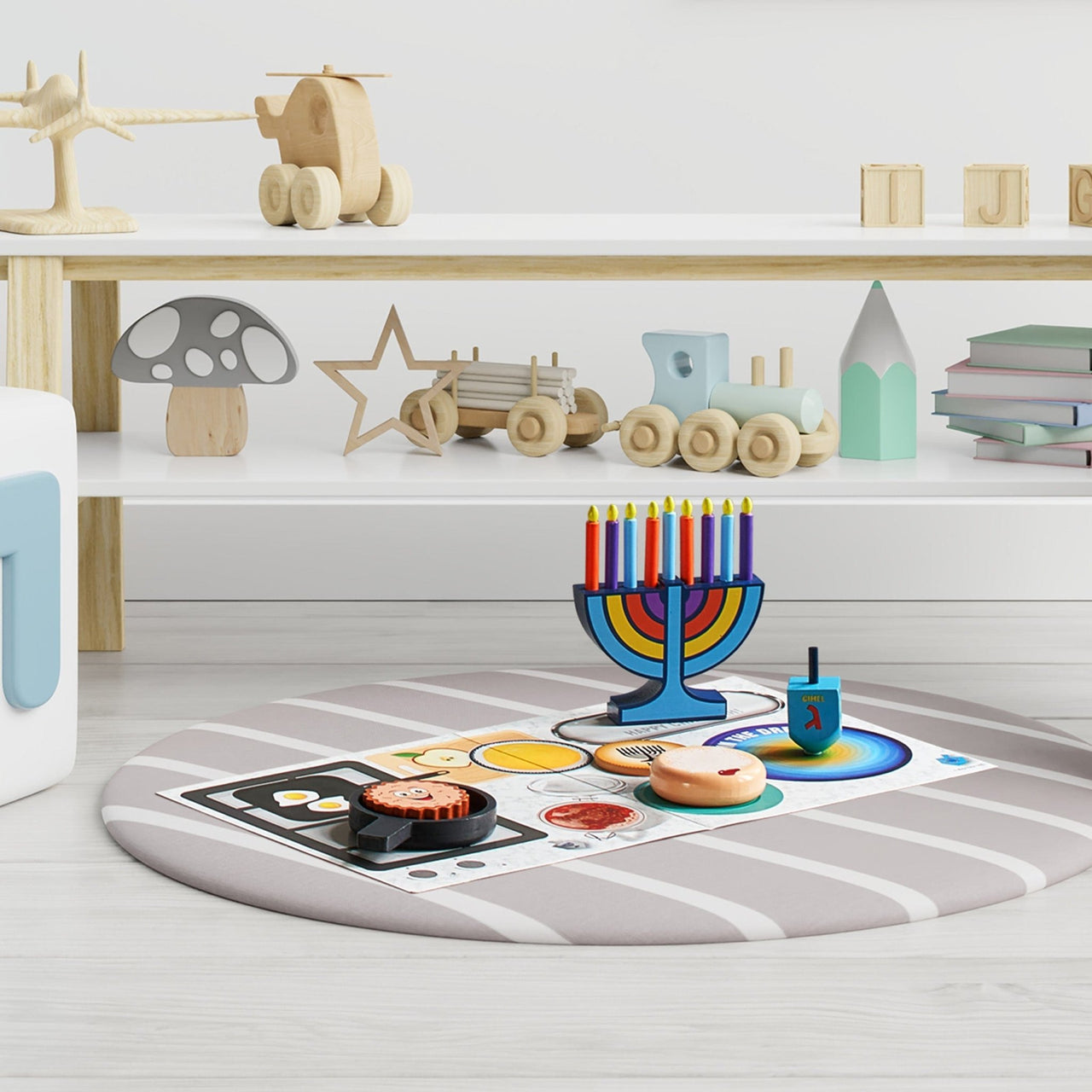 Rite Lite - Deluxe Wood Hanukkah Play Set - ModernTribe