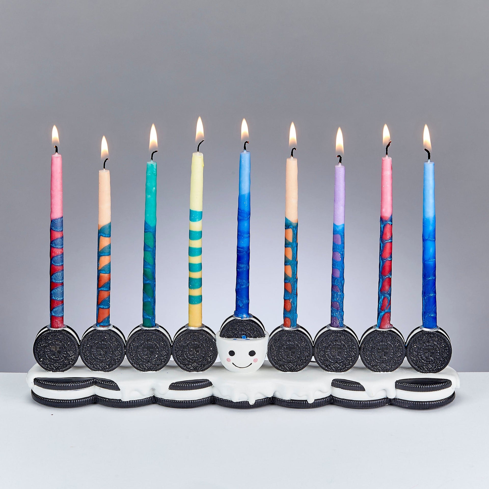 Rite Lite Menorahs Hand-Painted Resin Cookies Menorah