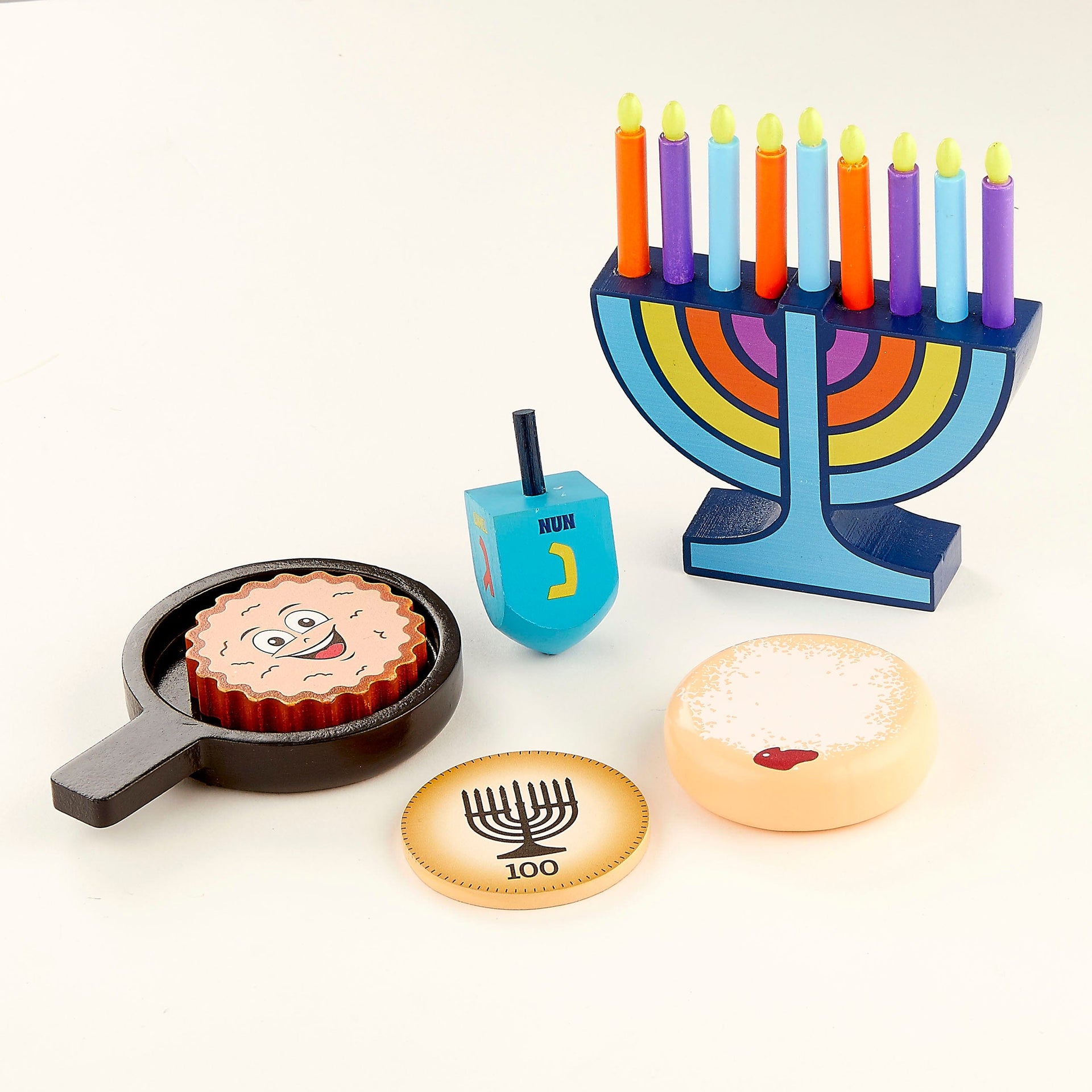 Rite Lite Toys Deluxe Wood Hanukkah Play Set