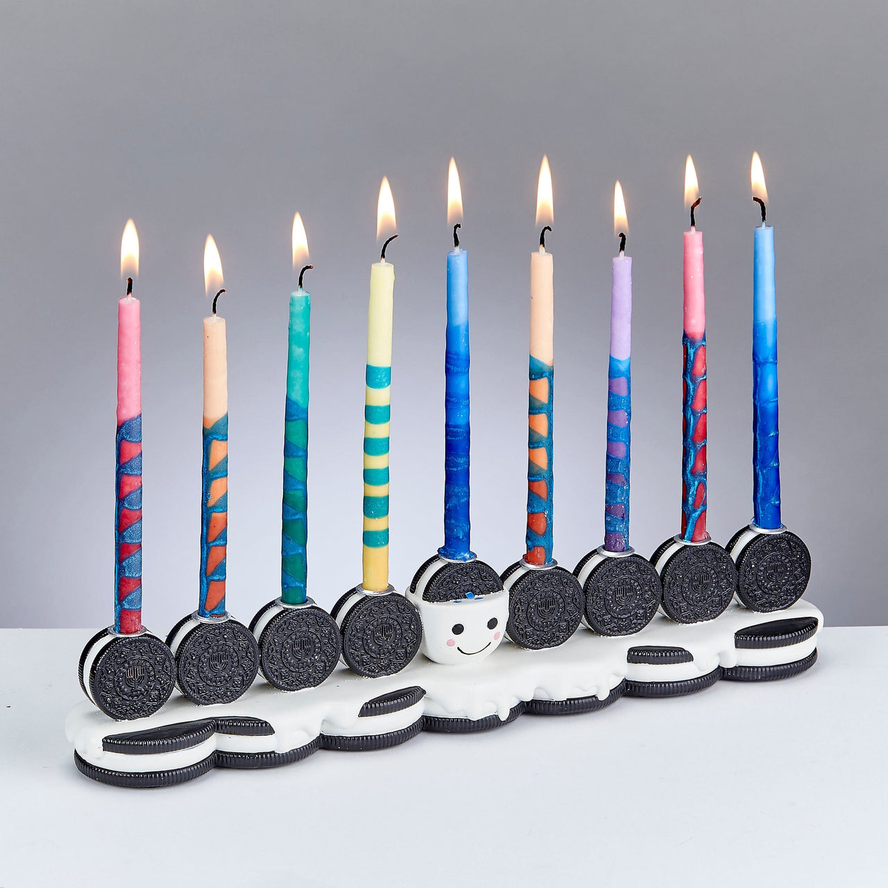 Rite Lite Menorahs Hand-Painted Resin Cookies Menorah