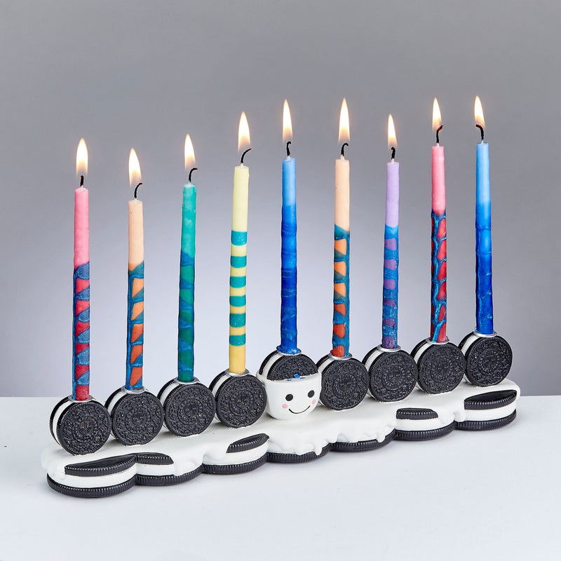 Rite Lite - Hand - Painted Resin Cookies Menorah - ModernTribe