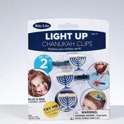 Rite Lite Earrings Light Up Hanukkah Clips - (Set of 2)