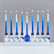 Rite Lite Menorahs Hand-Painted Resin Snowmen and Dreidel Menorah