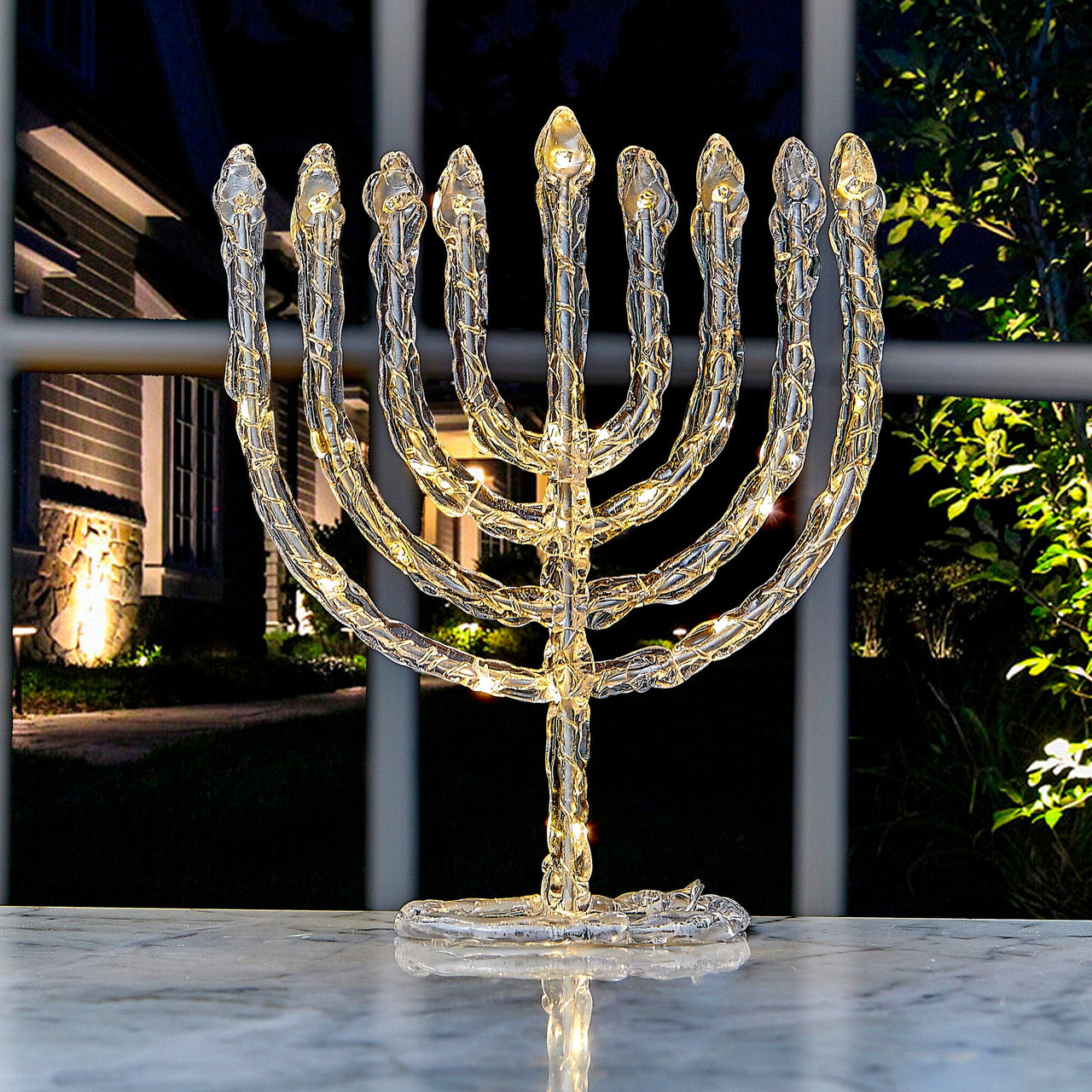 Aviv Judaica Menorahs LED Twinkling Menorah Decoration