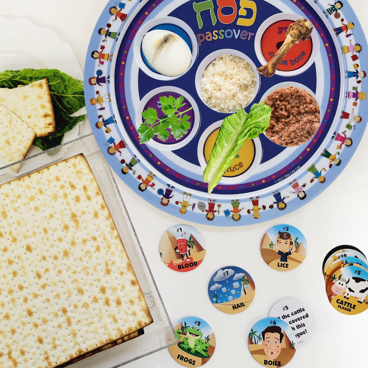 Rite Lite Seder Plates Children's Seder Plate