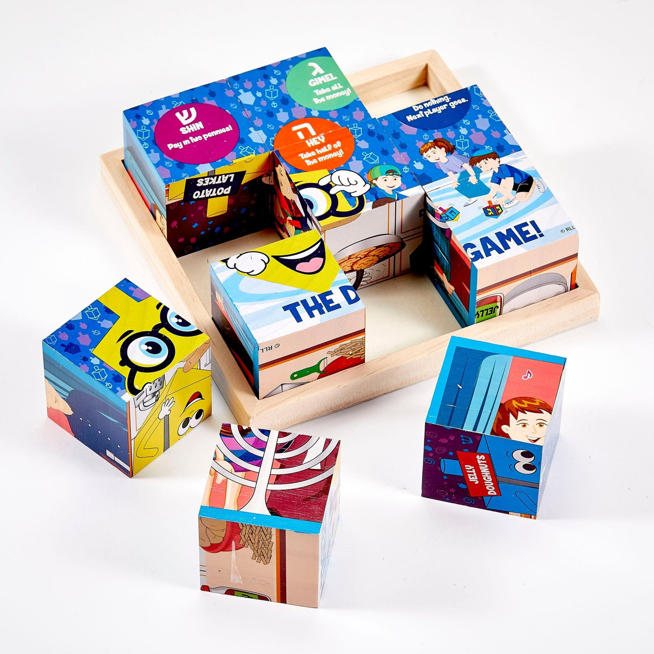 Rite Lite - 6 - in - 1 Hanukkah Wooden Puzzle - ModernTribe