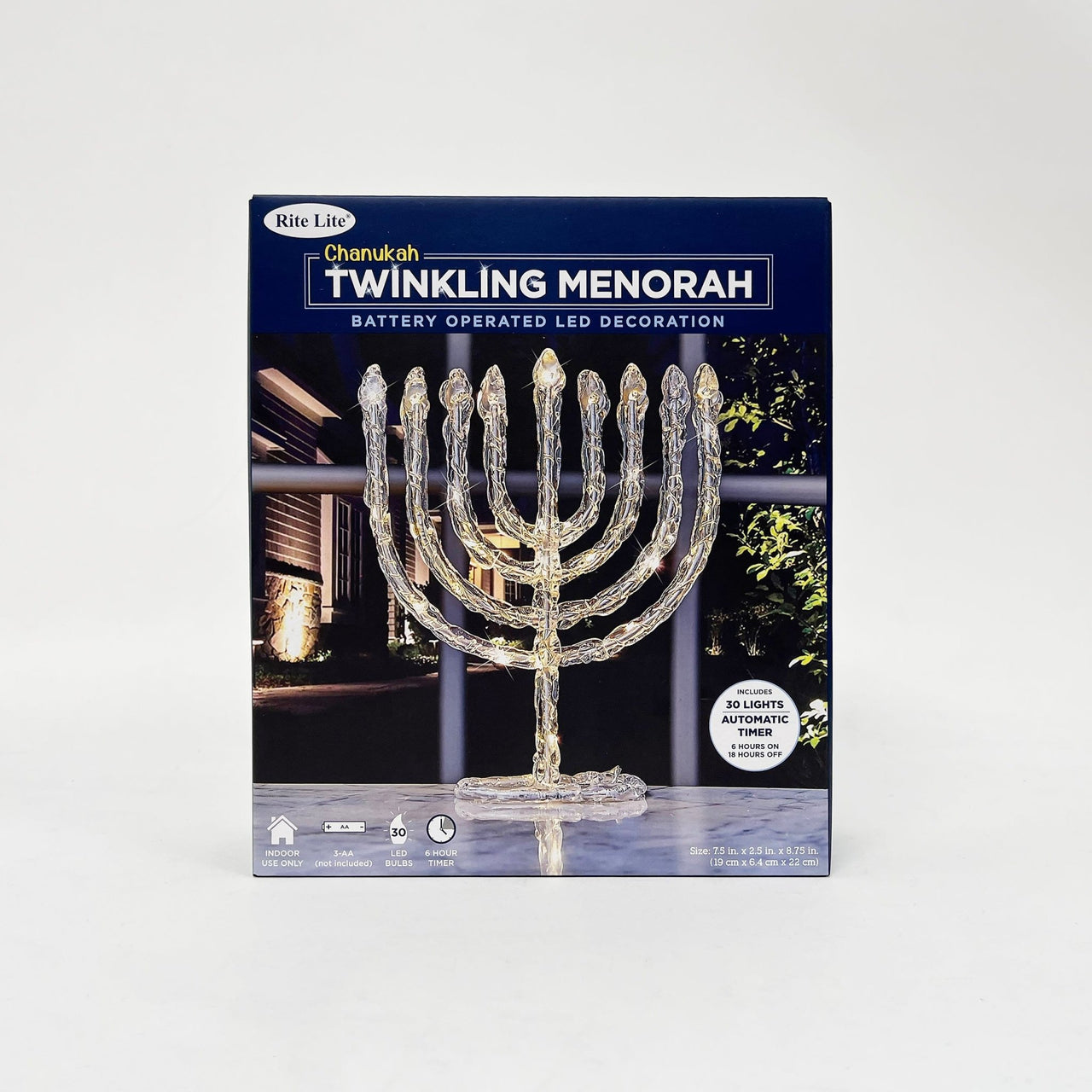 Rite Lite - LED Twinkling Menorah Decoration - ModernTribe