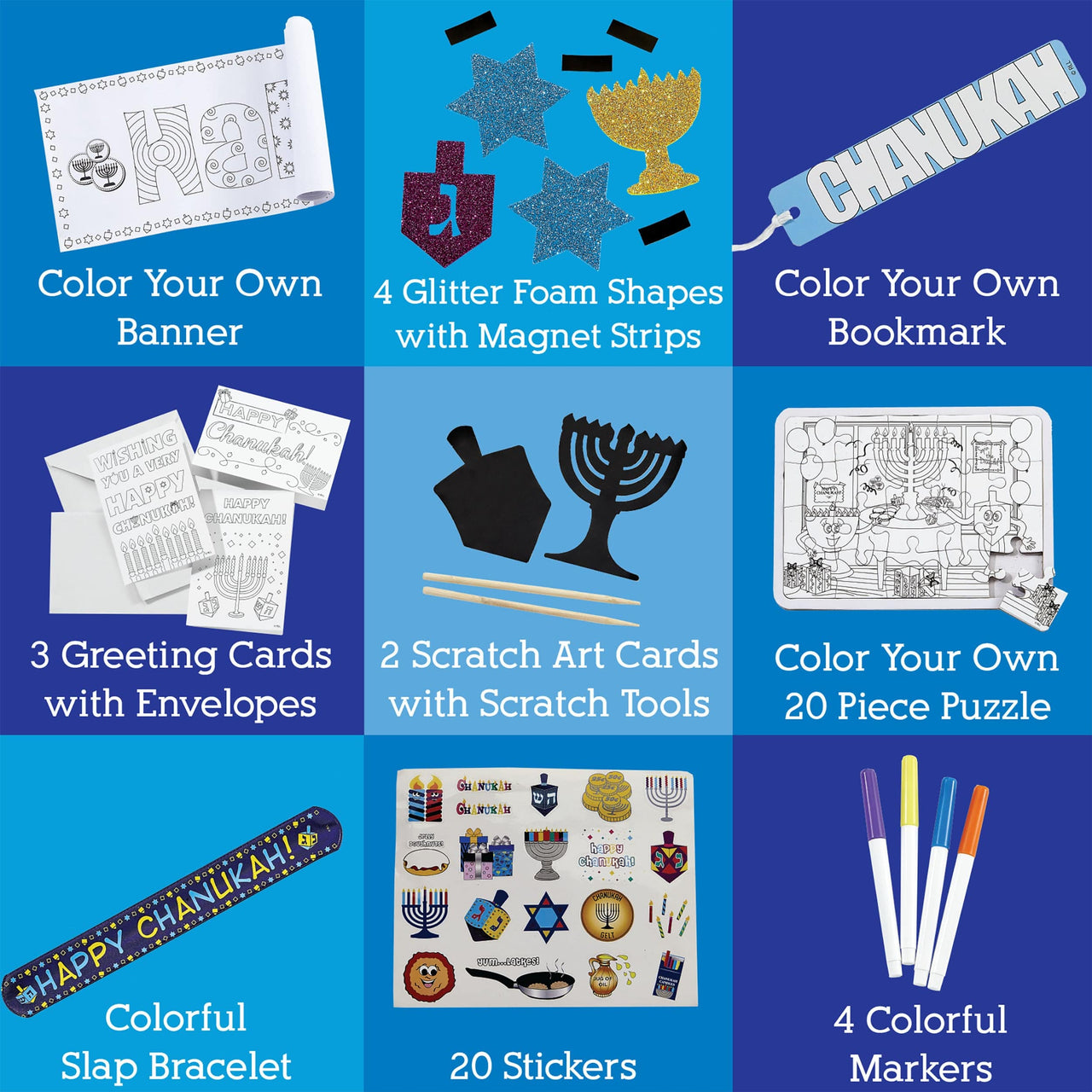 Rite Lite - DIY Hanukkah Fun Kit - 9 Activities - ModernTribe
