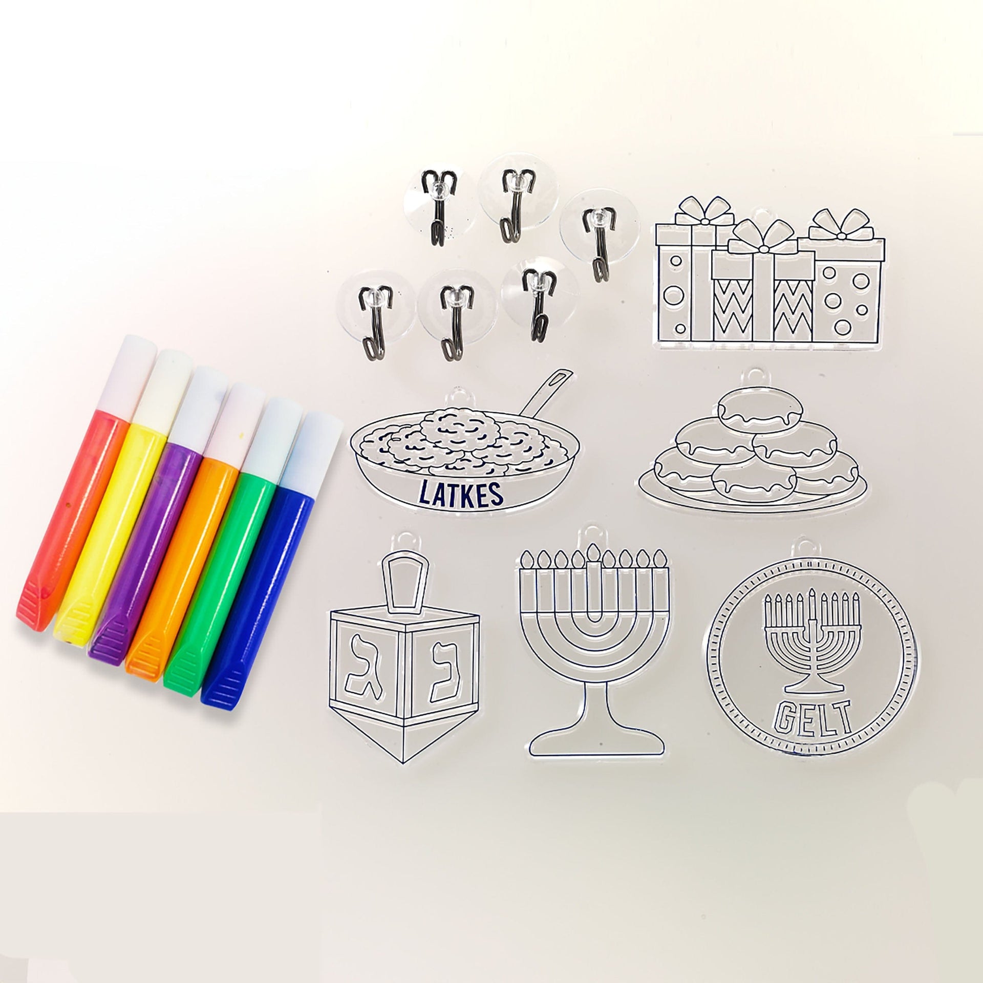 Rite Lite Decorations DIY Hanukkah Window Art Decorations