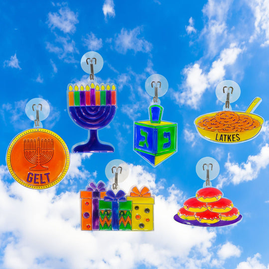 DIY Hanukkah Window Art Decorations