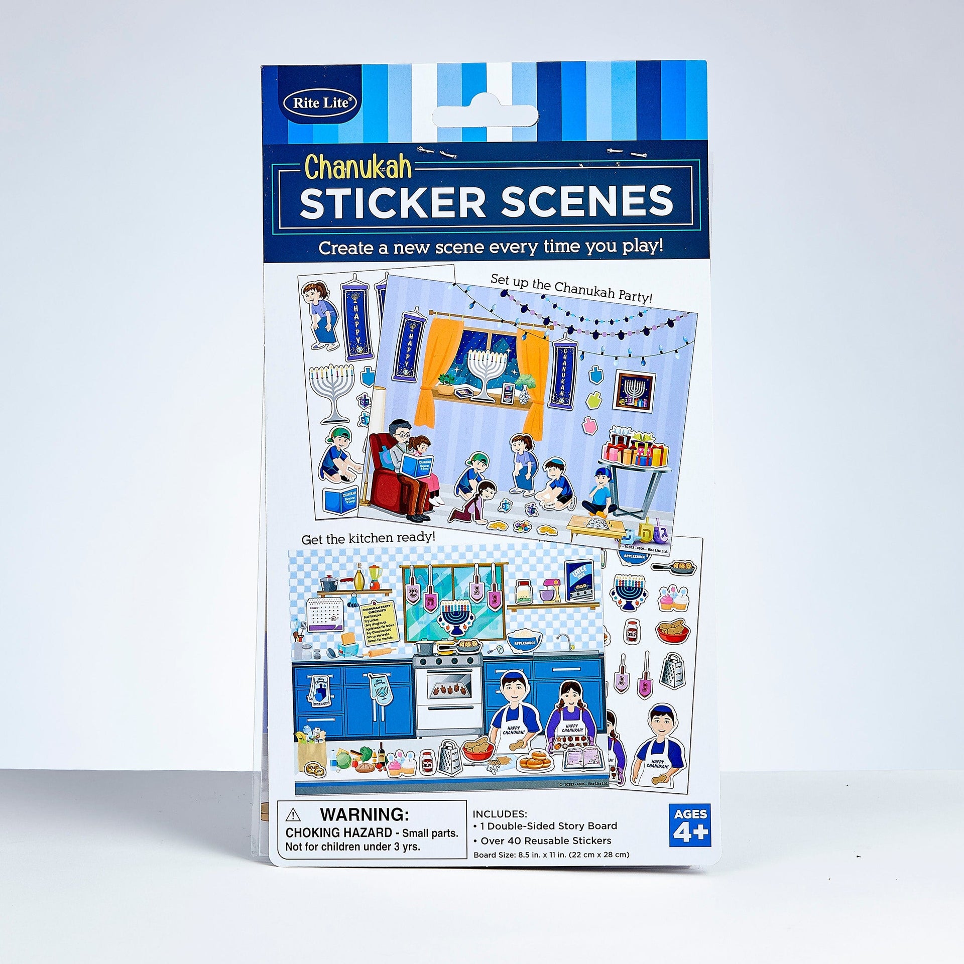 Rite Lite Toys Hanuukkah Scenes with Reusable Stickers