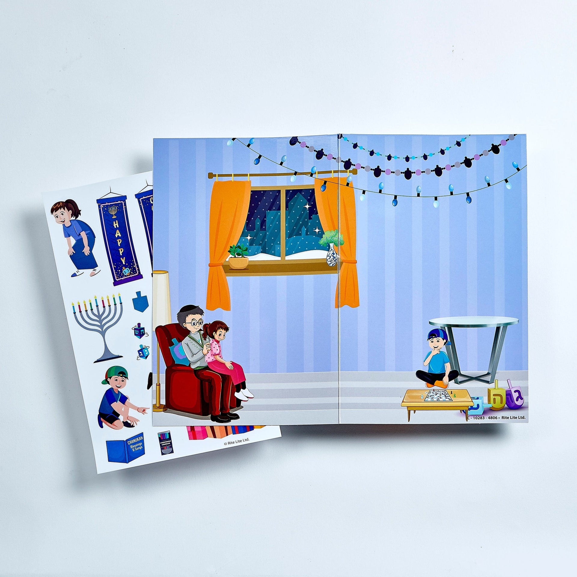 Rite Lite Toys Hanuukkah Scenes with Reusable Stickers