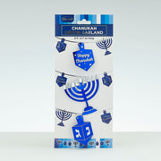 Rite Lite Decorations 9 feet Menorahs and Dreidels Foil Garland - 9 Feet