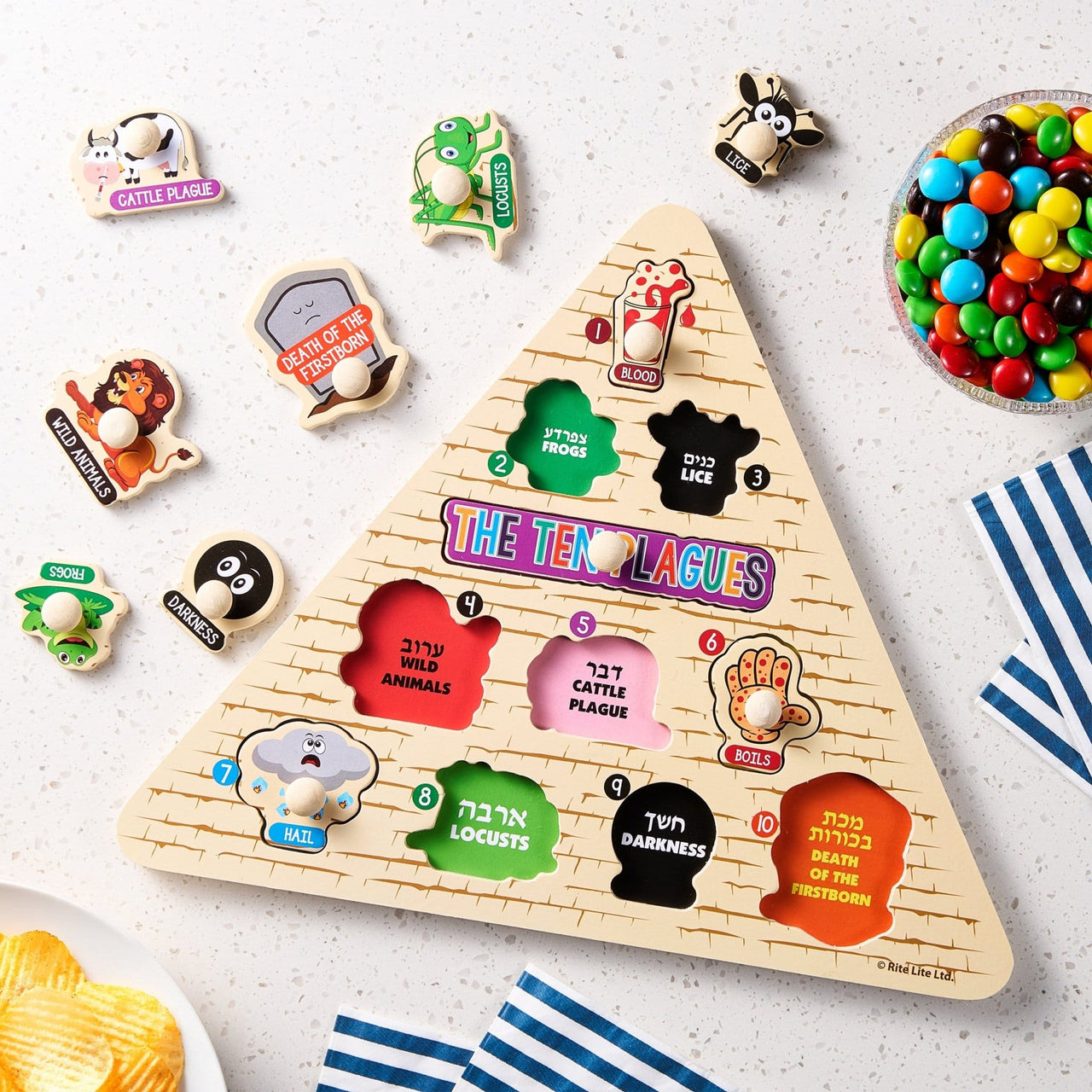 Rite Lite - Passover Ten Plagues Pyramid Puzzle - ModernTribe