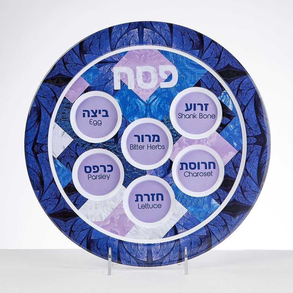 Rite Lite - Stained Glass Melamine Seder Plate - ModernTribe