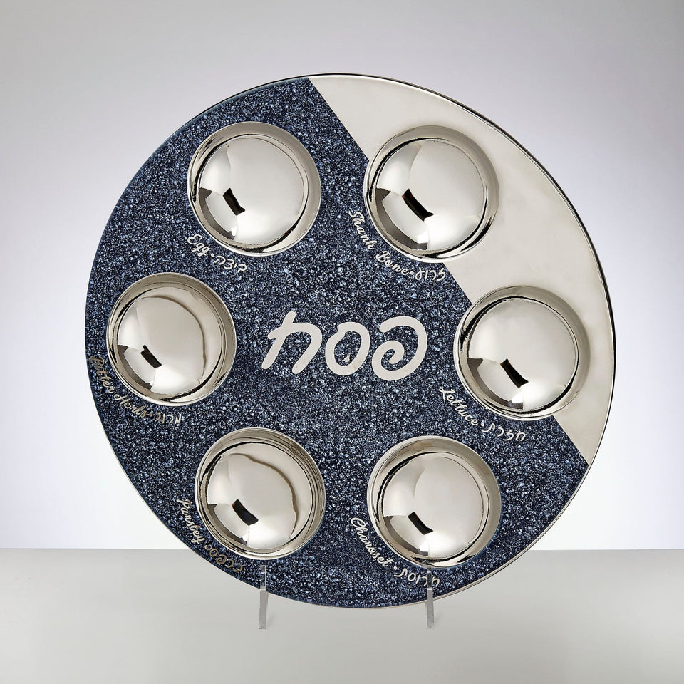 Rite Lite - Starry Night Ceramic Seder Plate - ModernTribe