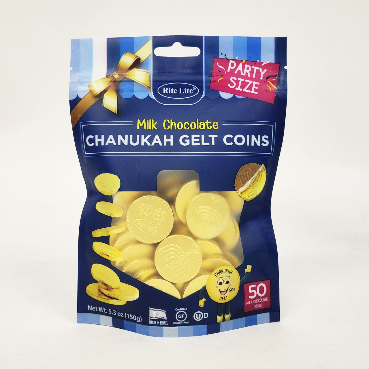 Rite Lite Food Chanukah Gelt Milk Chocolate Coins