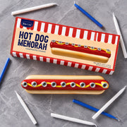 Rite Lite Menorahs Hand-Painted Hot Dog Ceramic Menorah