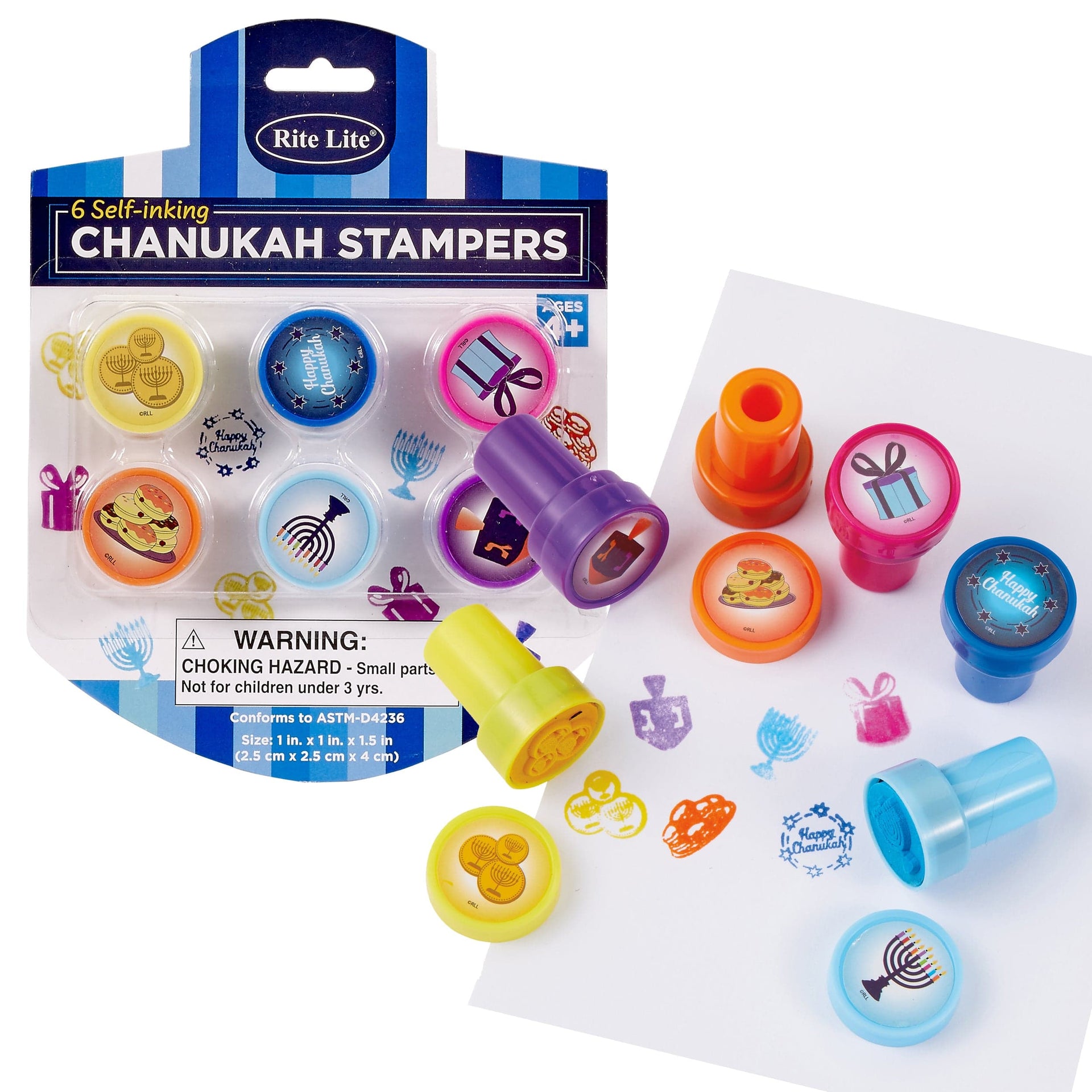 Rite Lite Crafts Hanukkah Stampers - Set of 6