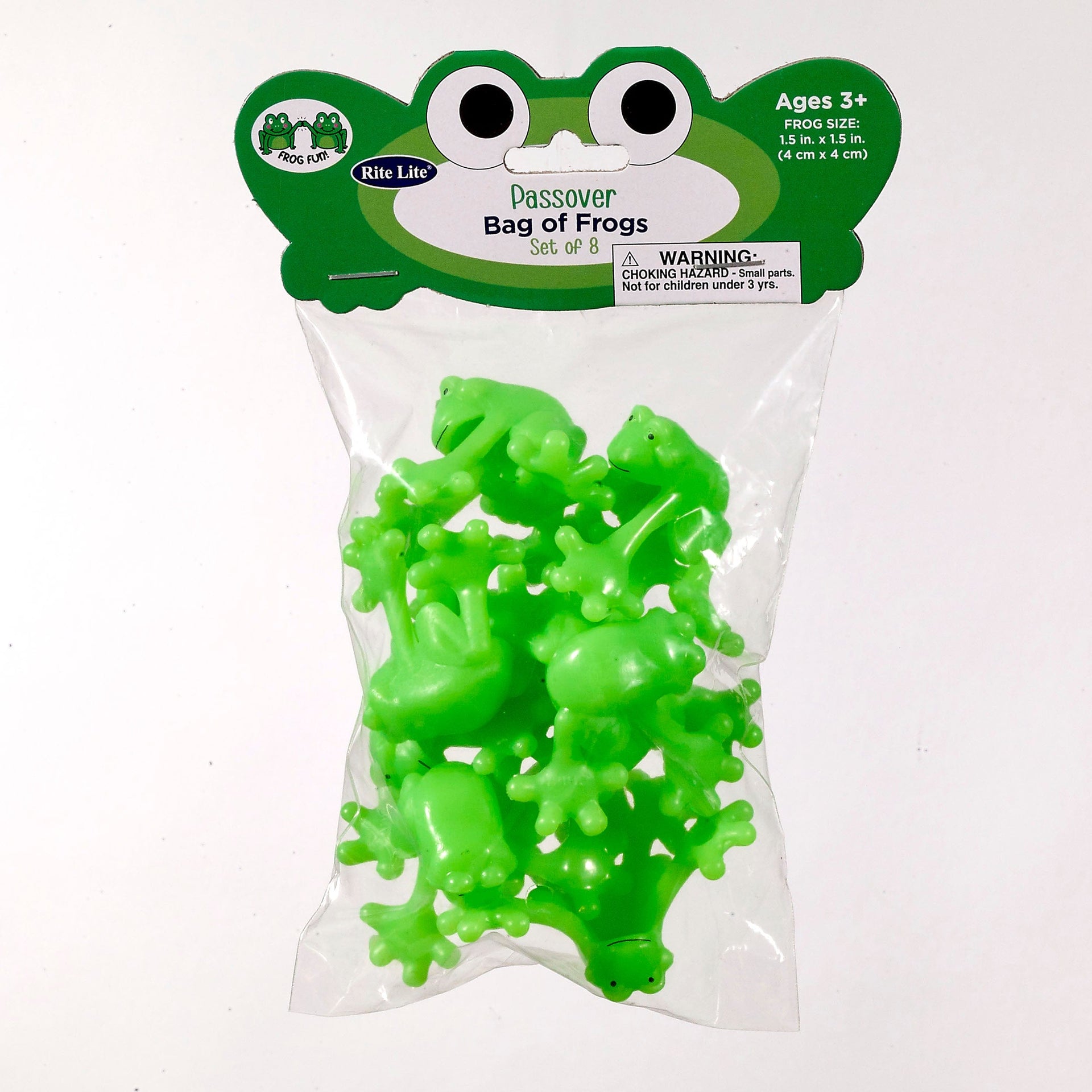 Rite Lite Toys Passover Bag of Frogs - Set of 8