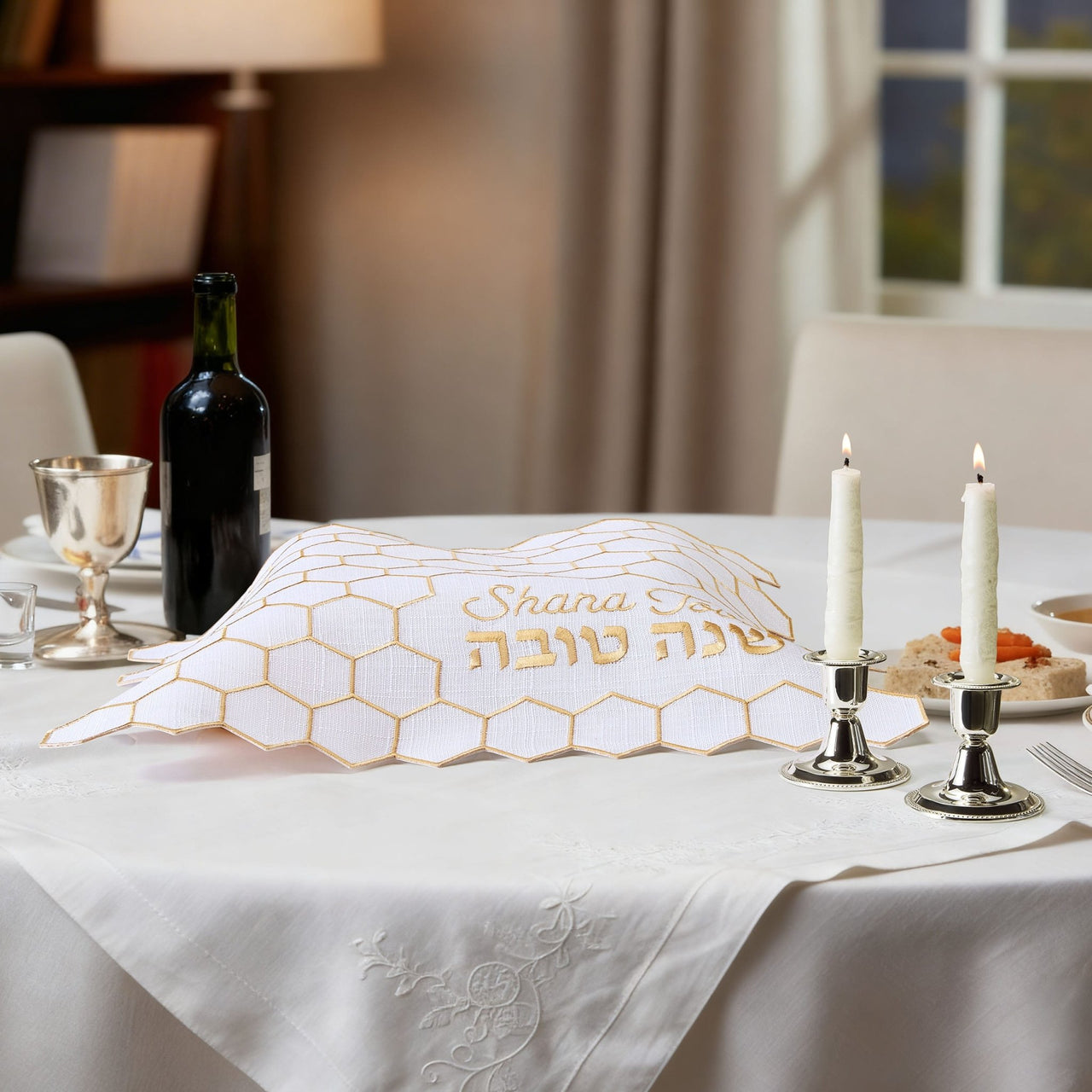 Rite Lite - Honeycomb Shana Tova Challah Cover - ModernTribe