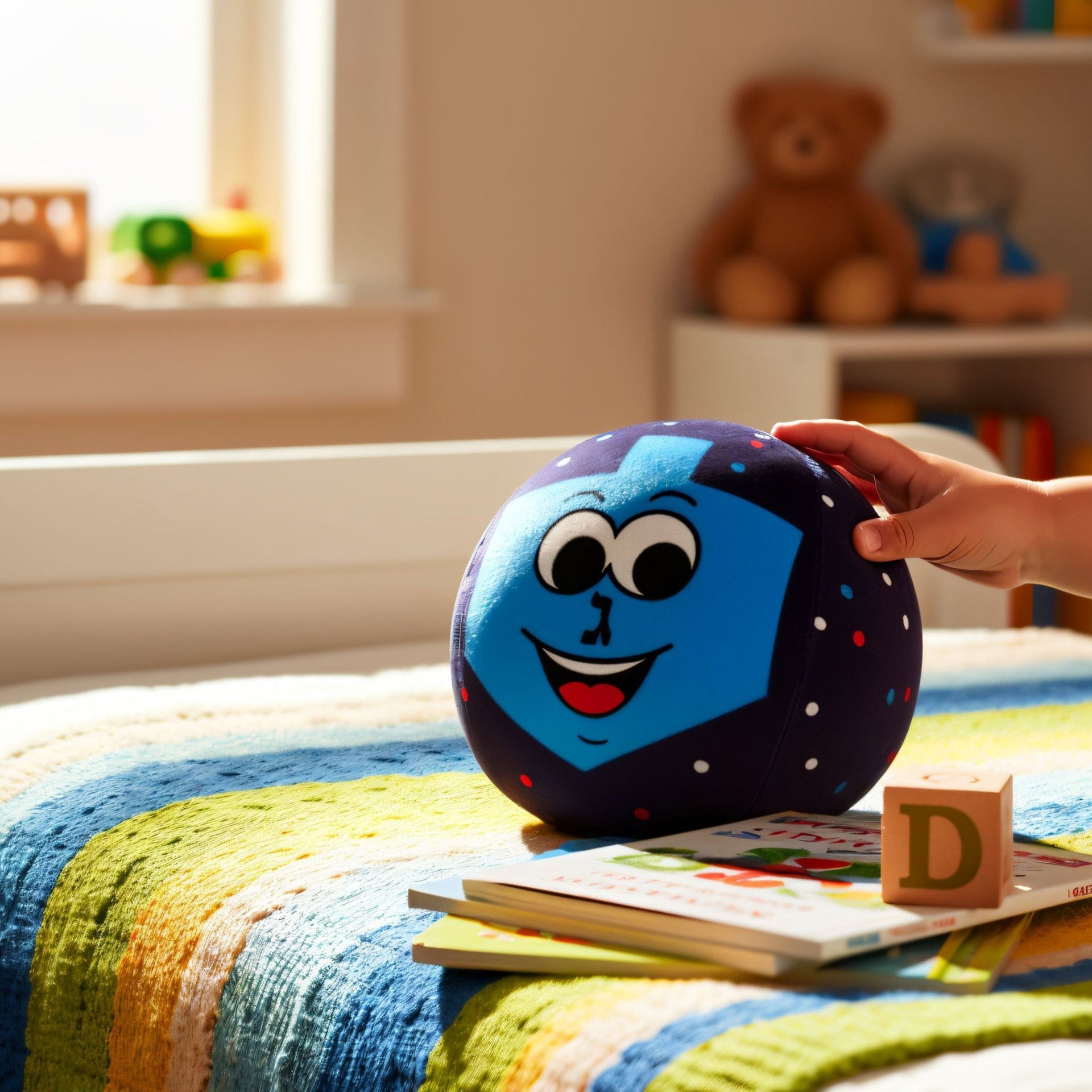 Rite Lite - Super Soft Hanukkah Plush Dreidel Ball - ModernTribe