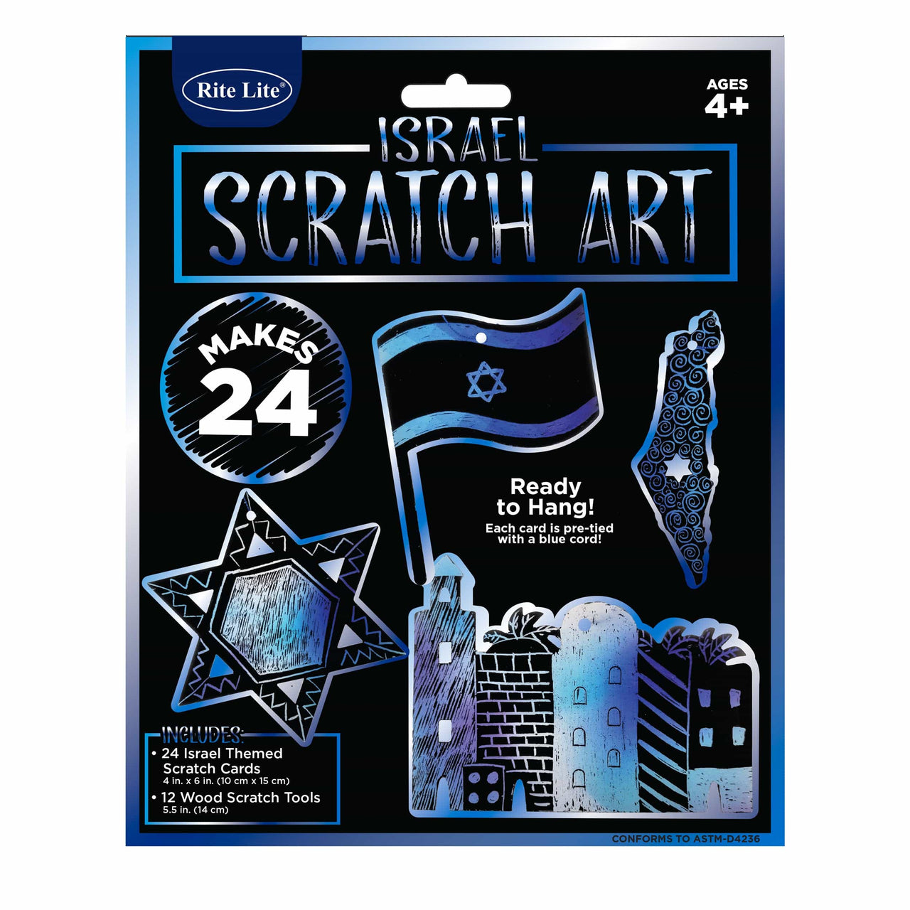 Rite Lite - Israel Scratch Art - ModernTribe