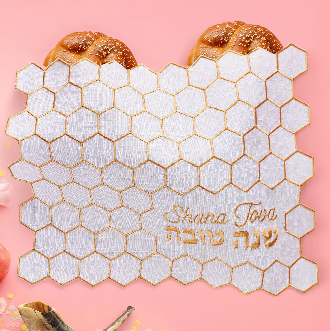 Rite Lite - Honeycomb Shana Tova Challah Cover - ModernTribe