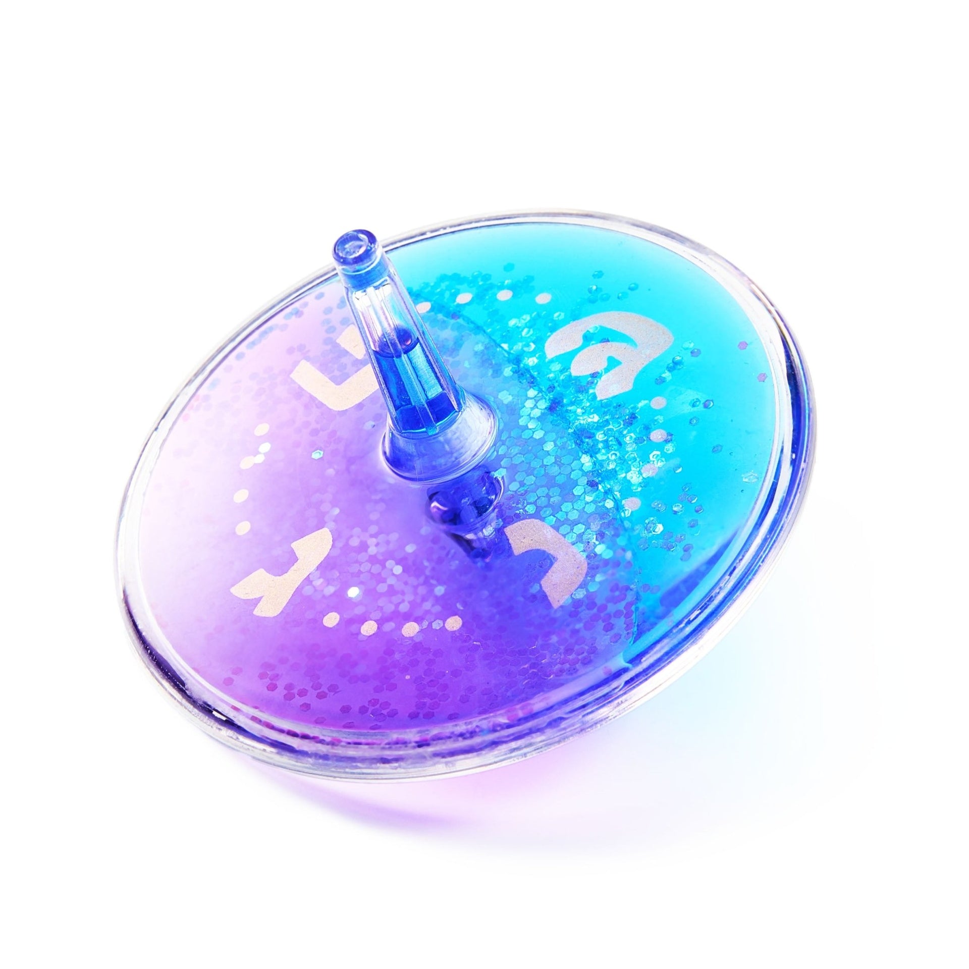 Rite Lite - Blue and Purple Lava Dreidel with Gold Glitter - ModernTribe