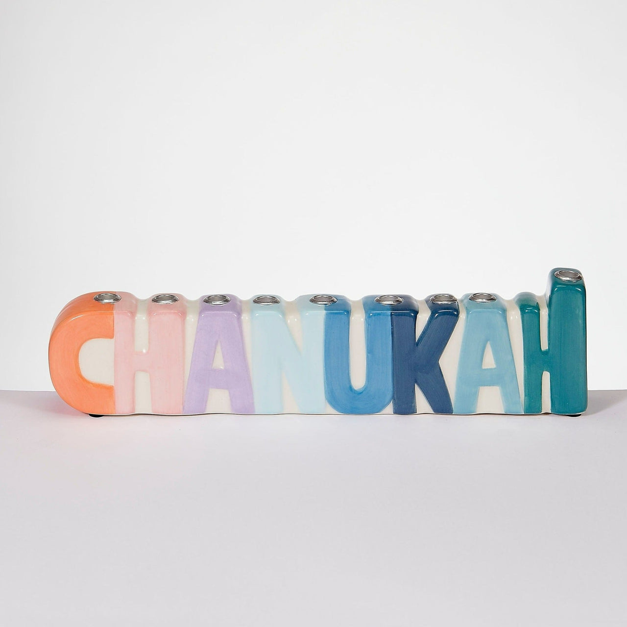Rite Lite - Pastel Chanukah Ceramic Menorah - ModernTribe