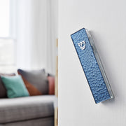 Rite Lite - Blue Pebbled Glass Mezuzah - ModernTribe