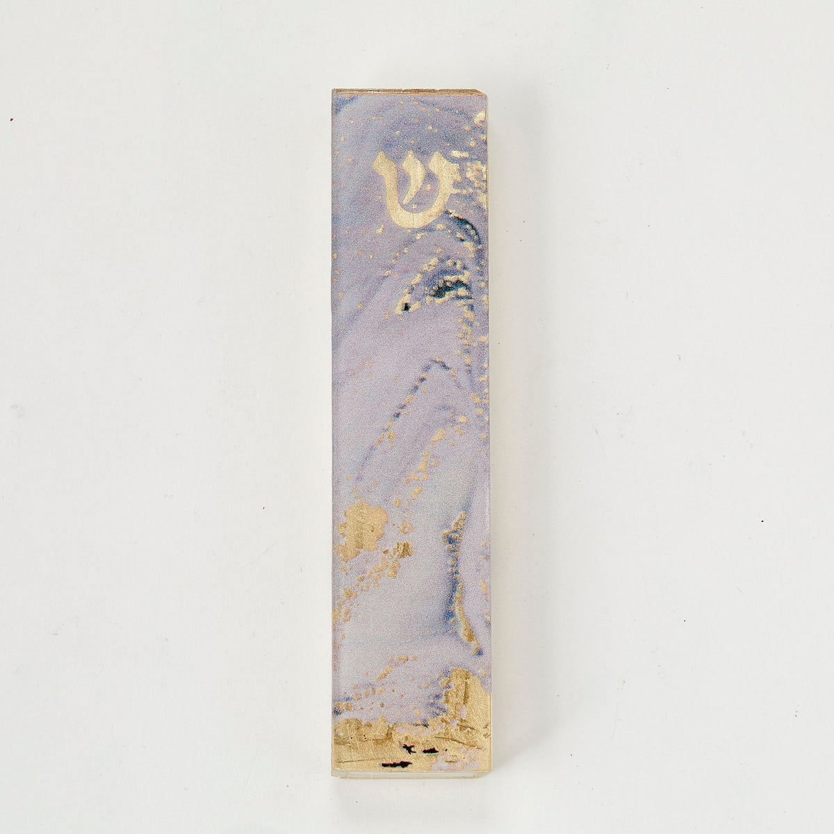 Rite Lite - Lilac Marble Art Glass Mezuzah - ModernTribe