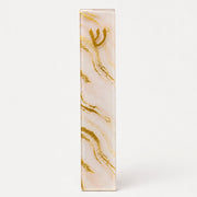 Rite Lite - Cream Gold Marble Art Glass Mezuzah - ModernTribe