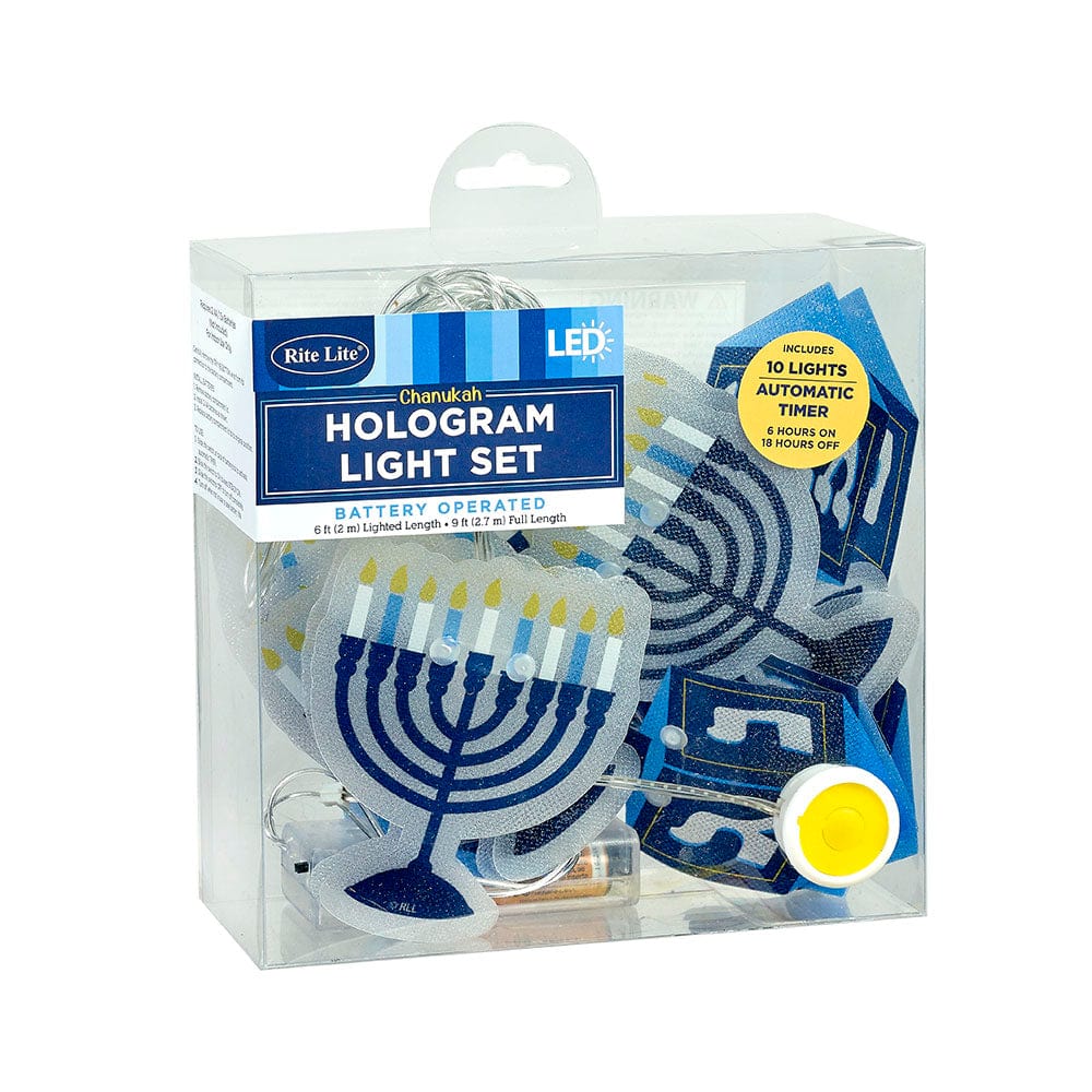 Rite Lite Decorations Hanukkah Hologram Light Set