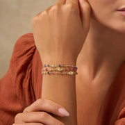 Karma and Luck Bracelets Nourished Intuition Multi-Sapphire Hamsa Gold Bracelet