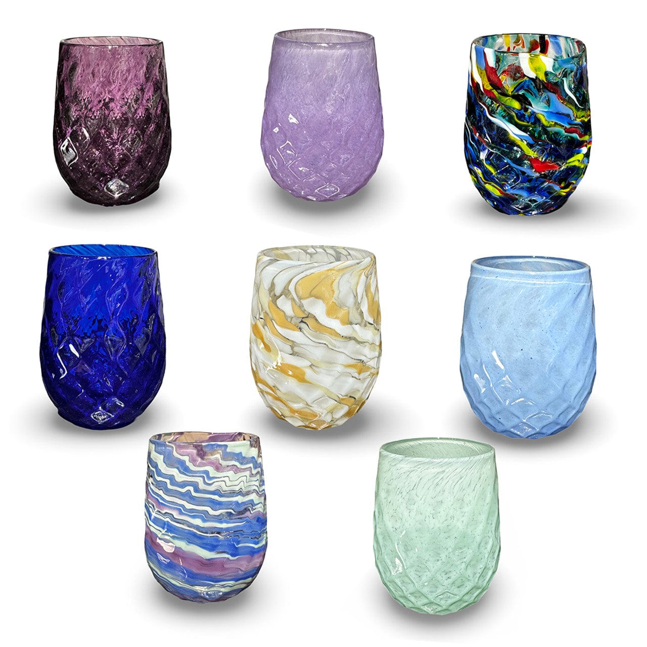 Joy Stember Smash Glasses Hand Blown Wedding Smash Glass by Joy Stember - (Choice of Color)